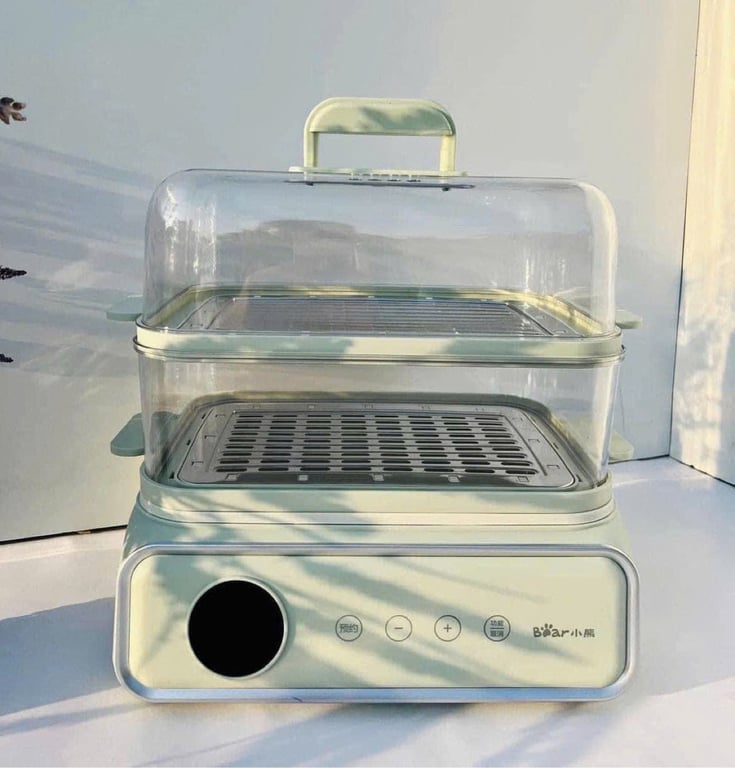 NỒI HẤP ĐIỆN ĐA NĂNG 2 TẦNG 15.5L BEAR DZG-P20W6