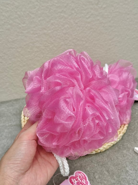 Bông tắm tròn OHE cao cấp tạo bọt