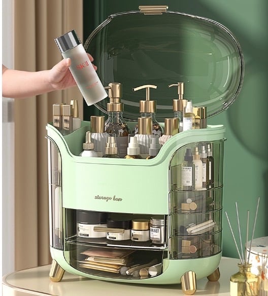 Kệ hộp đựng mỹ phẩm son môi Storage Box để bàn (kích thước 34*30*20) #HK40