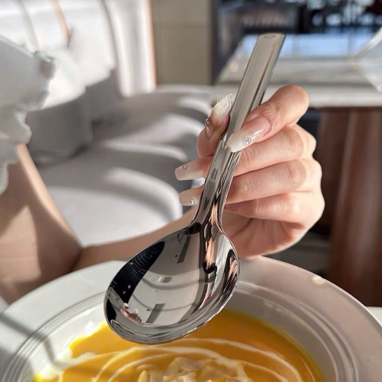 NN88 - Set 5 thìa phở cán dài 18cm