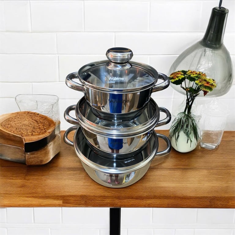 BỘ 3 NỒI INOX - HÀNG QUÀ TẶNG CAO CẤP CỦA ENSURE