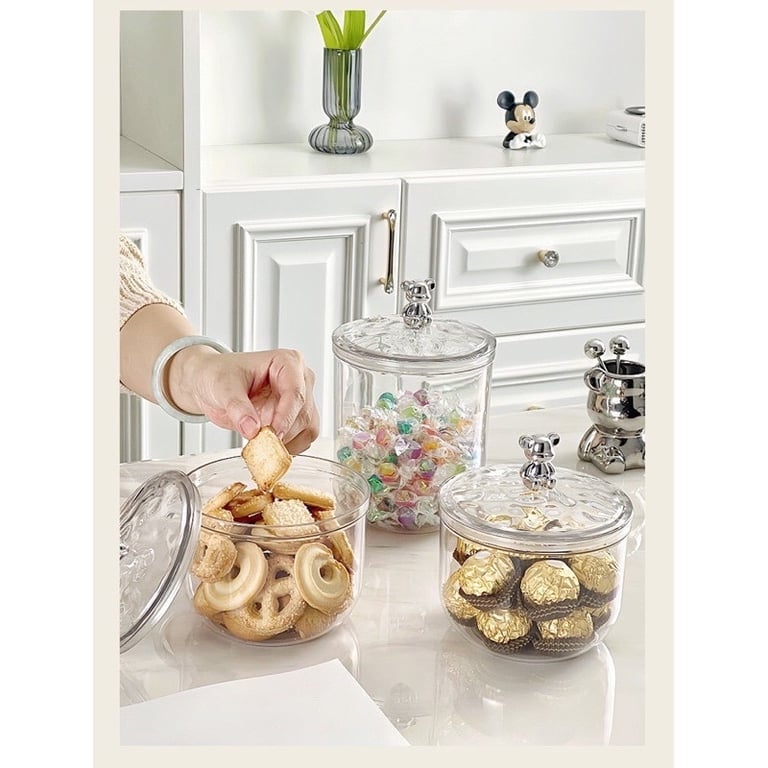 Hũ đựng bánh kẹo đồ khô nắp gấu Bear