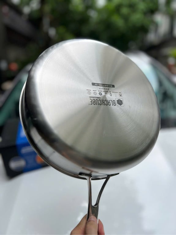 CHẢO INOX 3 LỚP ĐÁY LIỀN THÀNH CAO KIMS COOK 28CM