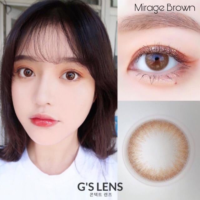 Lens TEEN nâu mirage brown 14.2 sẵn 0 độ HCM