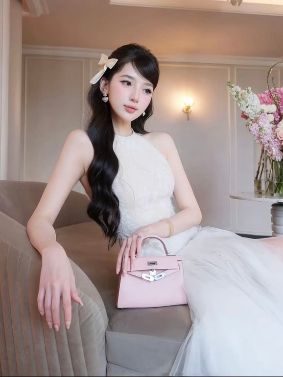 Yếm lông dài xoè ( size s )