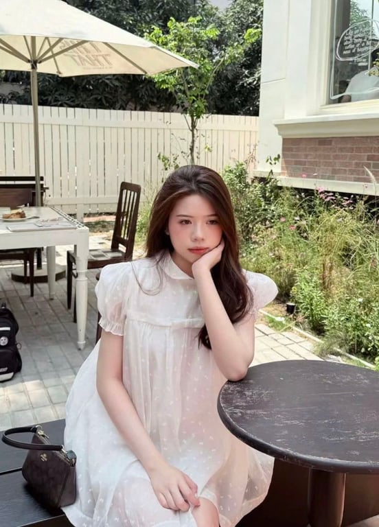 ÁO VÁY TIỂU THƯ FORM DÁNG BABYDOLL REN HOA THÊU NỔI