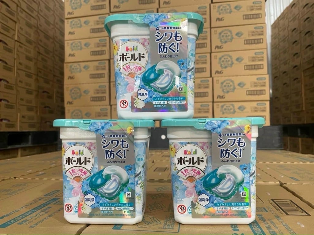 HỘP VIÊN GIẶT XẢ BOLD 4 IN 1 Nhật Bản