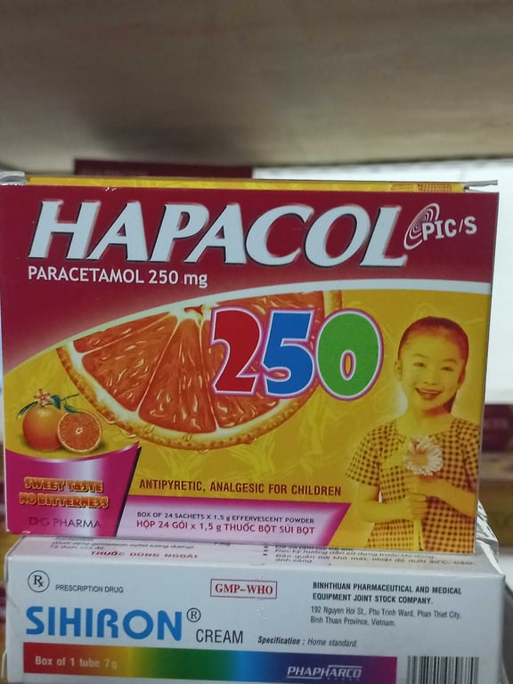 Hapacol 250 HẬU GIANG  h/24 gói