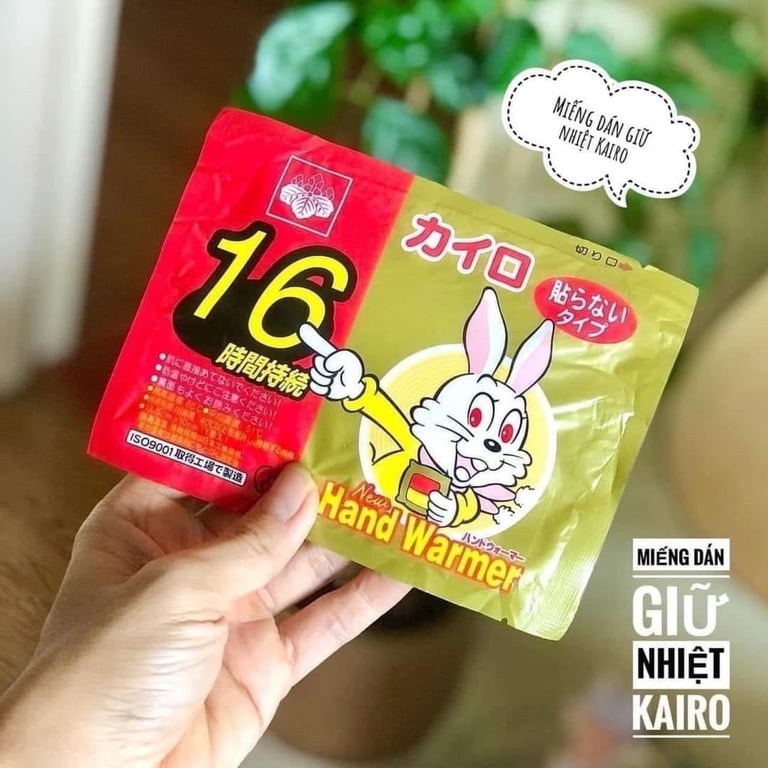 Miếng dán giữ nhiệt của Nhật, ĐẶC BIỆT GIỮ ẤM LÊN TỚI 16H