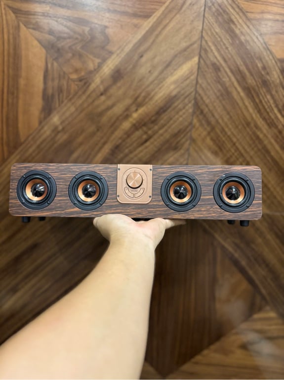 Loa Bluetooth Vỏ Gỗ óc chó