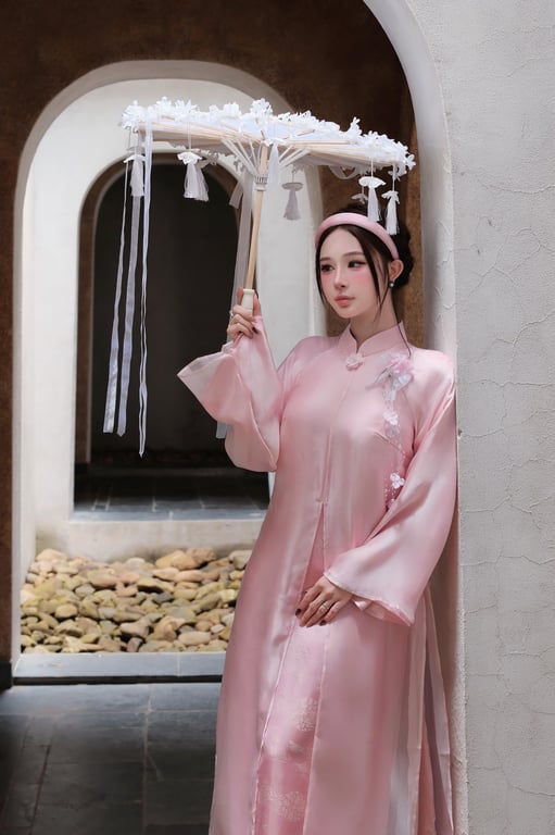 AD 6 tà lót gấm voan tơ hồng S/M