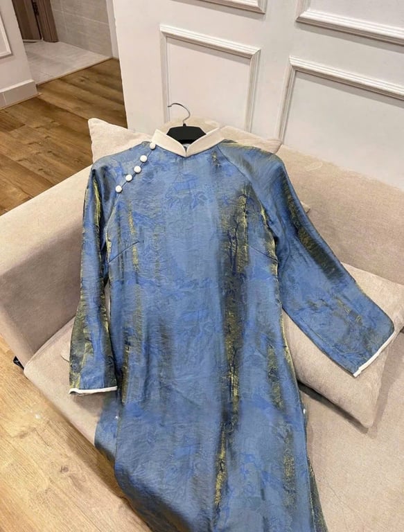 AD tơ ánh kim 2tà - xanh cổ vịt (có bigsize)