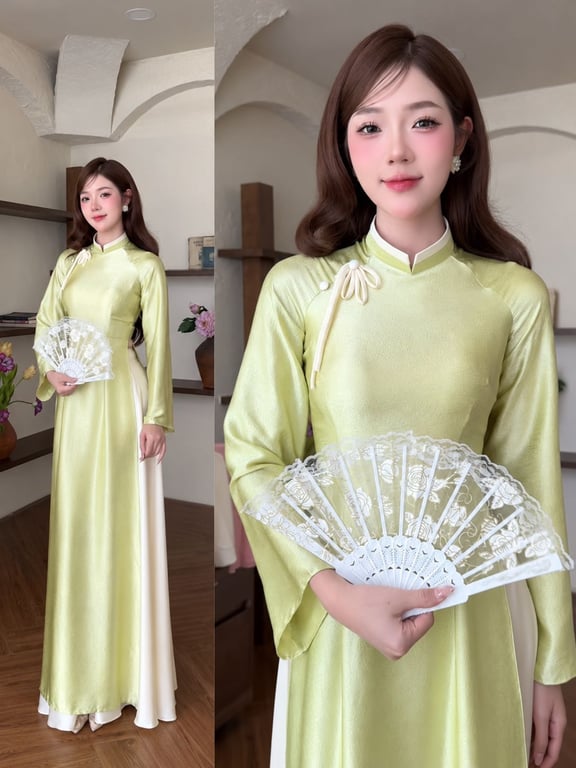 AD Bách Hoa xanh cốm (S->XXL)