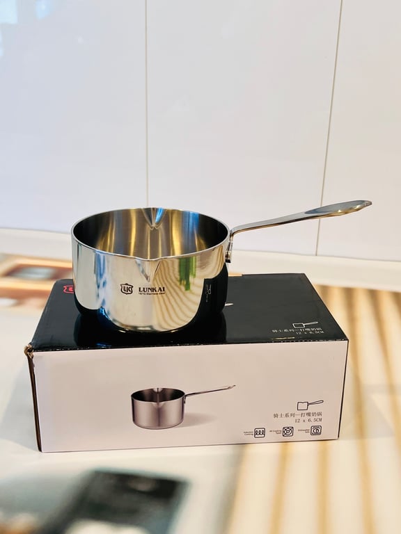 Quánh inox Lunkai liền khối 12cm