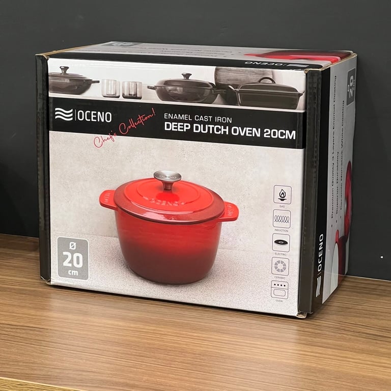 Nồi gang dáng cao Oceno 20cm