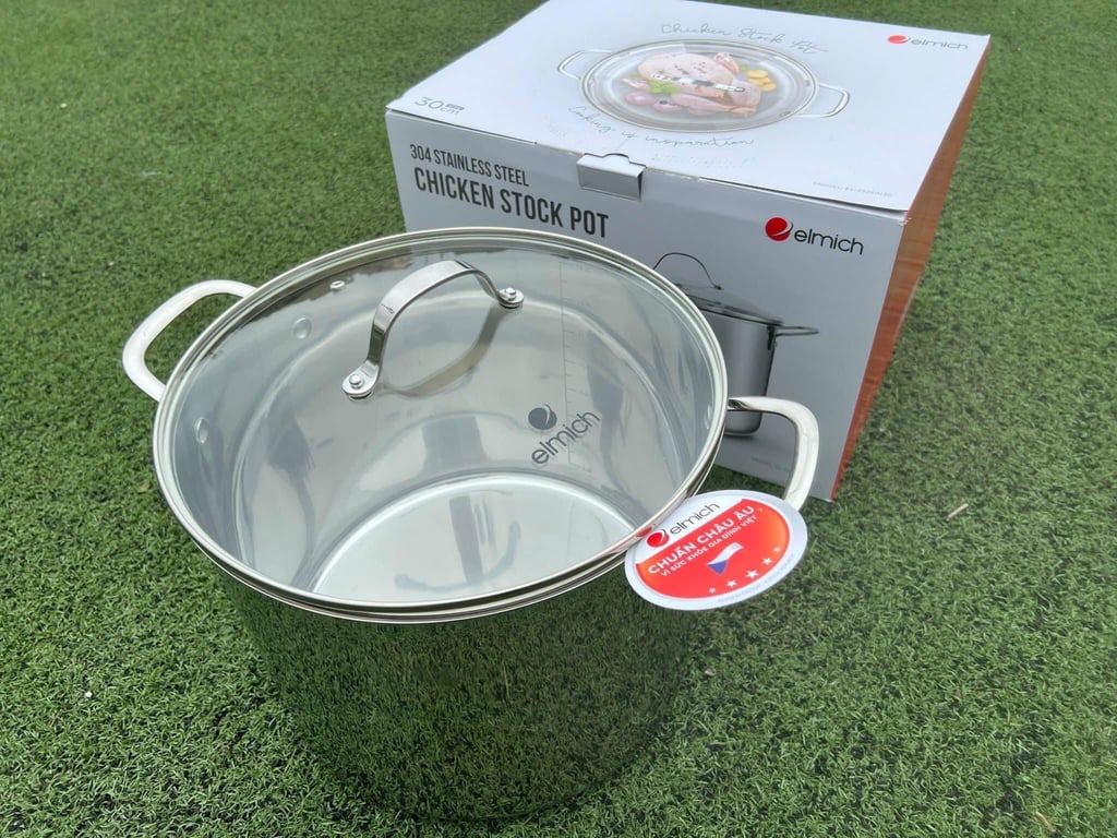 NỒI LUỘC GÀ INOX ELMICH size 28-30