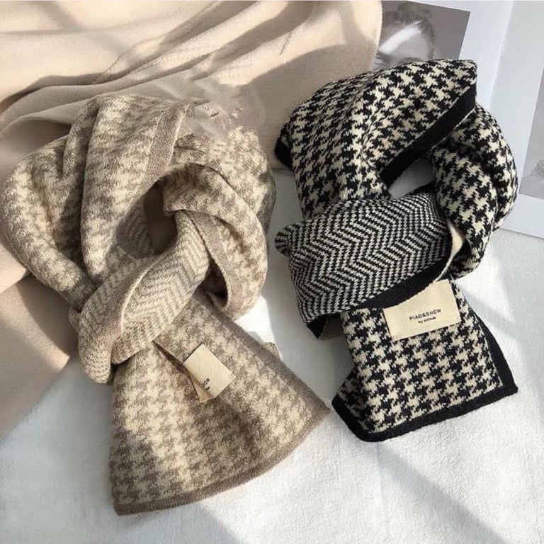 Combo 2 khăn len Ziczac siêu ấm