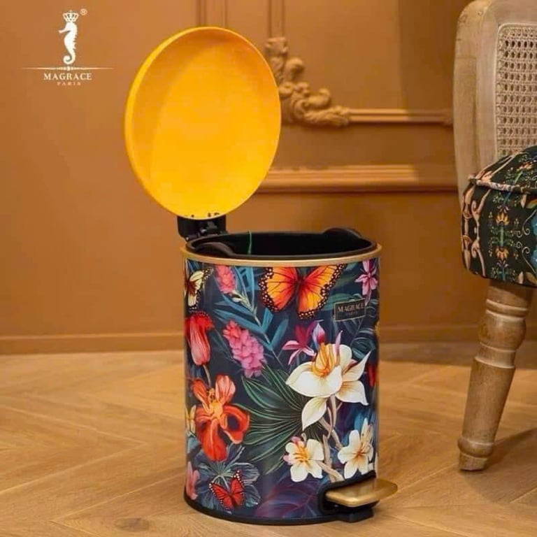 THÙNG RÁC MAGRACE PARIS HỌA TIẾT HOA