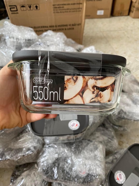 Hộp Thủy Tinh Chịu Nhiệt Lock&Lock Steam Hole LLG940 550ml