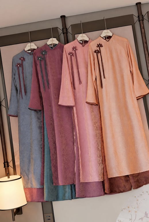 AD tằm óng cam nơ hoa (S->XXL)