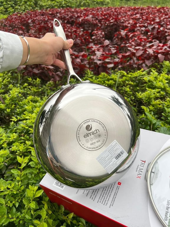 chảo siêu hot Elmich sâu lòng size 26cm kèm vung.