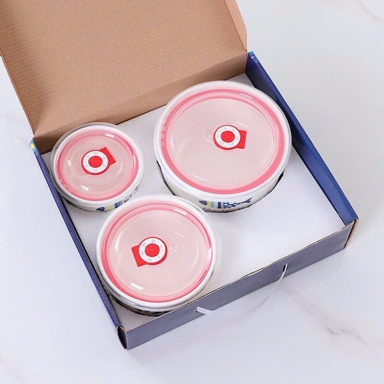 Bộ 3 bát sứ cao cấp