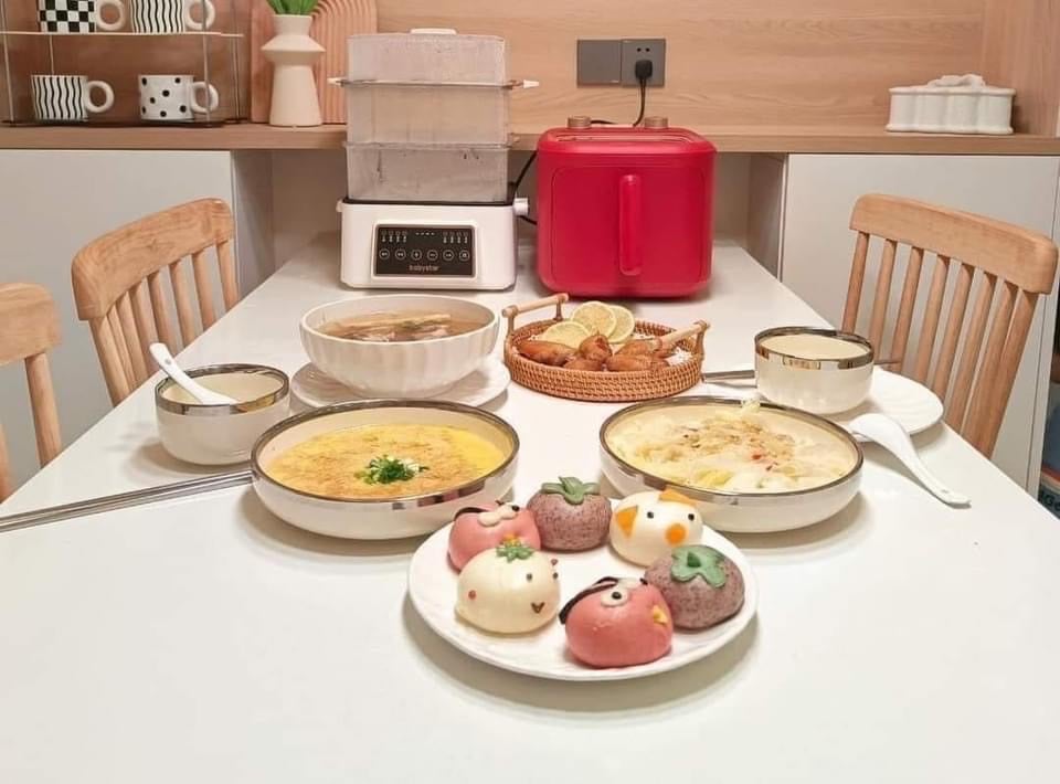 nồi hấp 3 tầng BABYSTAR