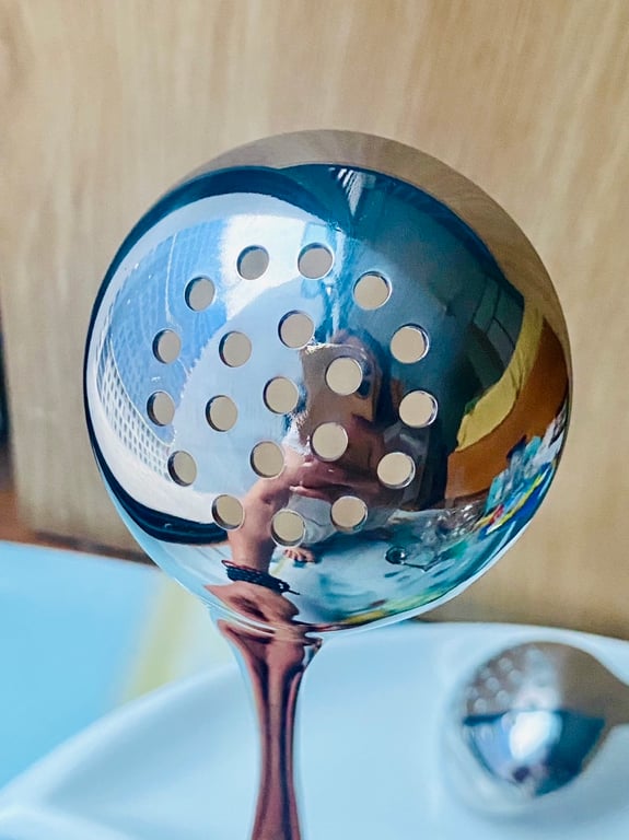 Muôi thủng và muôi canh cán khắc Chockmen 19cm