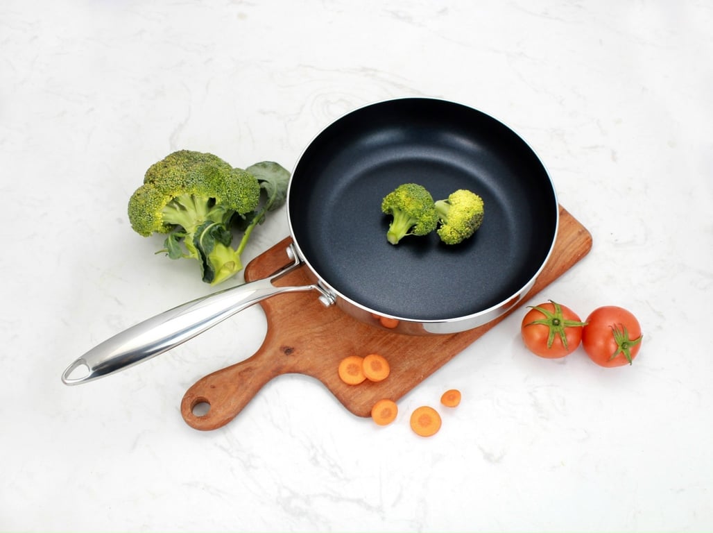 CHẢO INOX ĐÚC LIỀN KHỐI CHỐNG DÍNH KALPEN KAZLER size 20-24-26-28-30