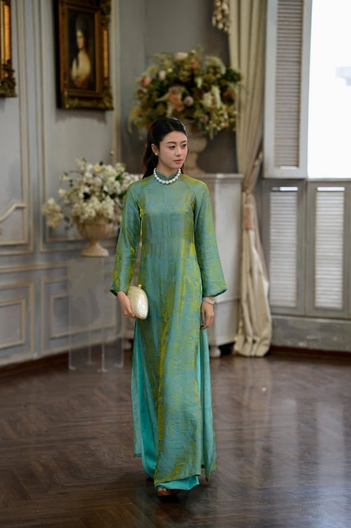 AD gấm tằm xanh lá (có bigsize)