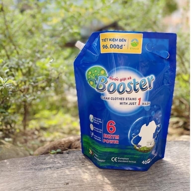 1 thùng NƯỚC GIẶT BOOSTER 3.7kg/túi *4 túi