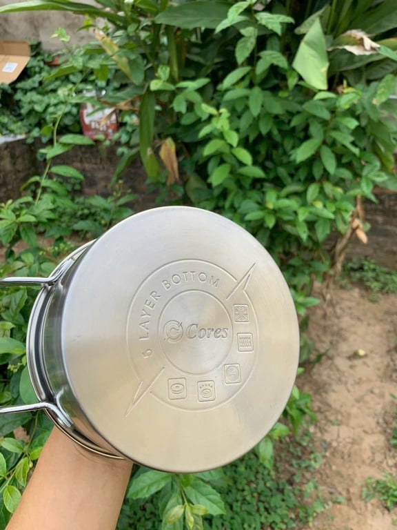 Bộ Nồi INOX 3 Món Đáy 5 Lớp Cores HS35-IP02 Chính Hãng