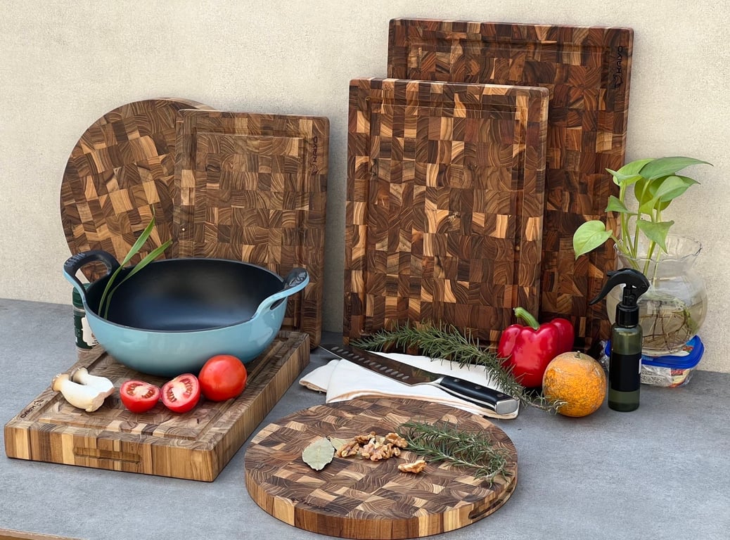 Thớt gỗ Teak Kaiyo mã DC01-DC02-DC04