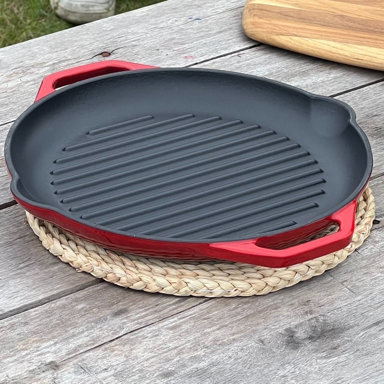 Vỉ nướng gang cao cấp Oceno 26cm