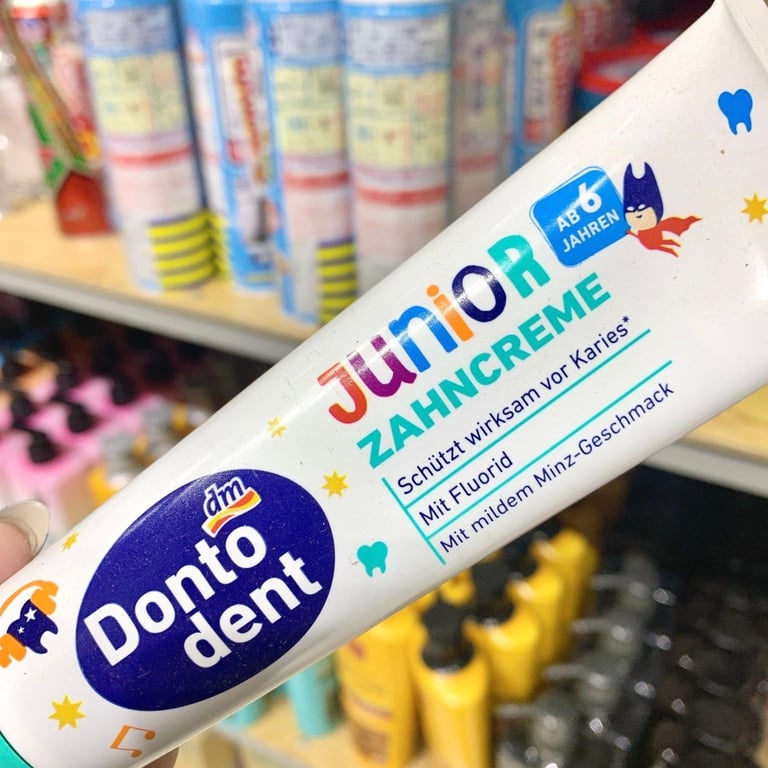 Kem đánh răng CHỐNG SÂU RĂNG trẻ em DONTO DENT JUNIOR