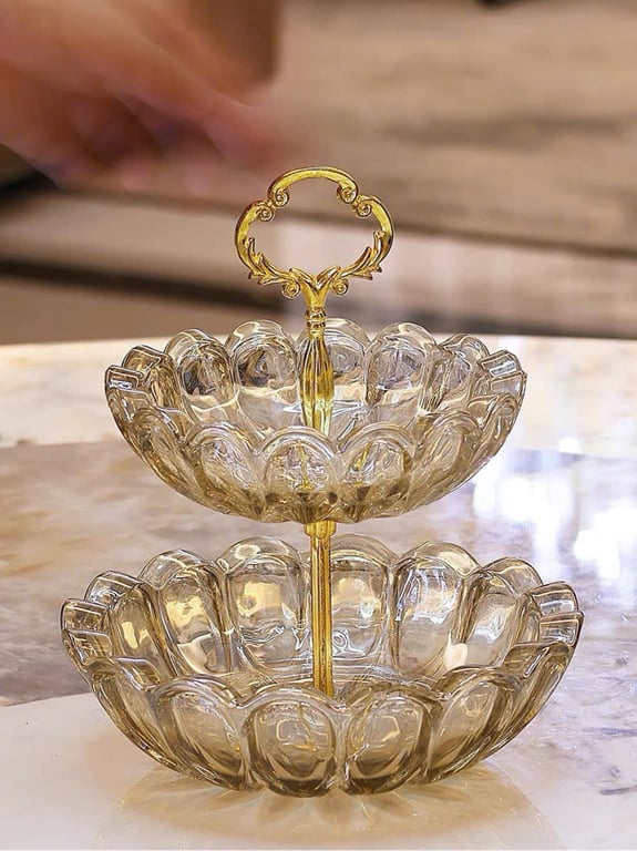 KHAY ĐỰNG BÁNH KẸO THUỶ TINH PHA LÊ