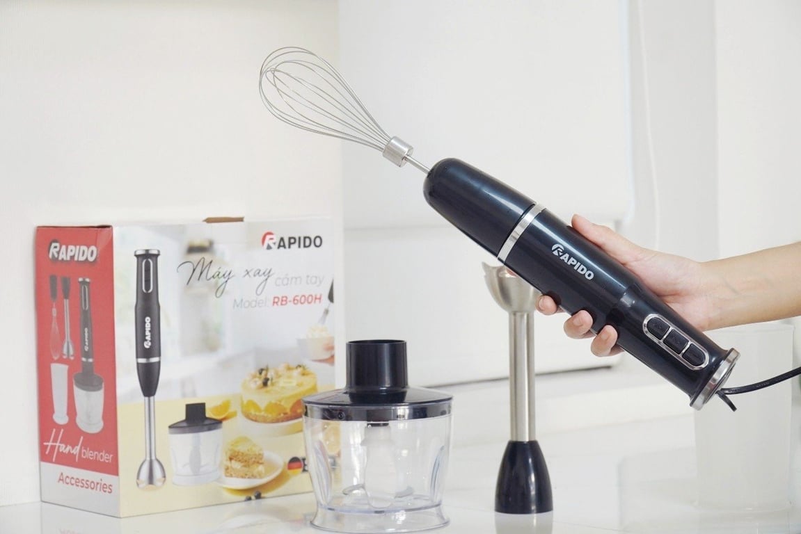 Máy xay cầm tay 3 trong 1 Rapido RB-600H