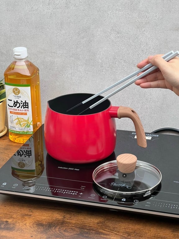 NỒI CHIÊN NGẬP DẦU CÓ VÒI RÓT KAIYO 16CM