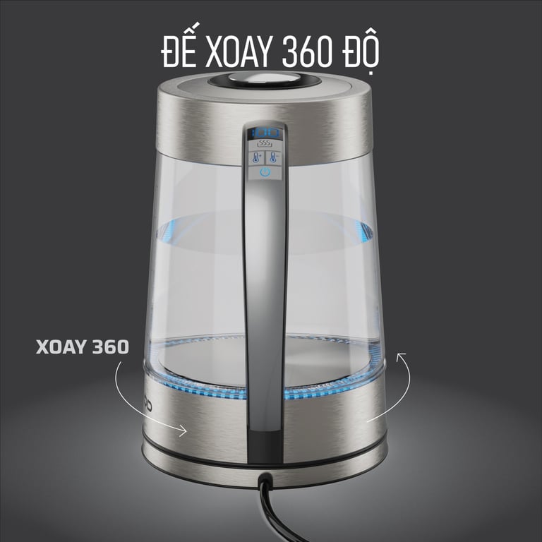 ẤM SIÊU TỐC 2GOOD G18 1.8L KÈM LÕI LỌC