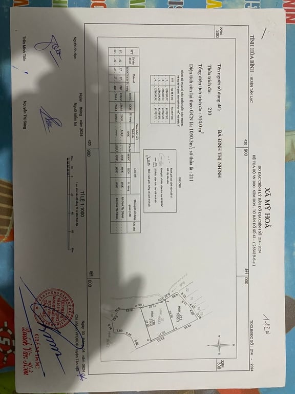 ~ 1100m2  có 60m2 ONT tại Mỹ Hoà, Tân Lạc, Hoà Bình.
