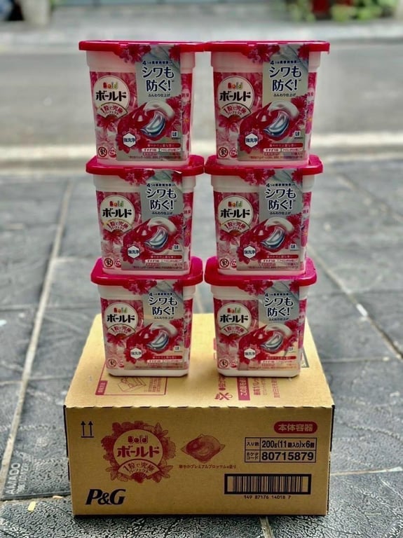 HỘP 11 VIÊN GIẶT XẢ BOLD 4 IN 1 Nhật Bản