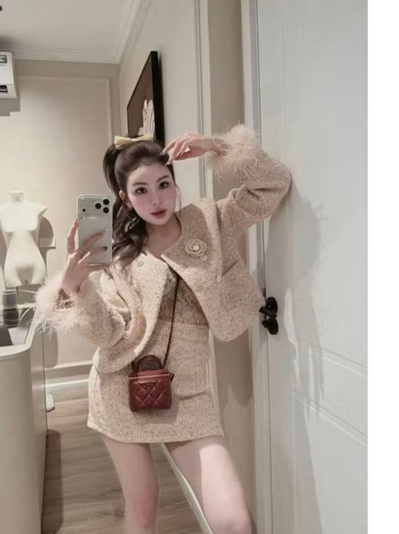 dạ nâu lông