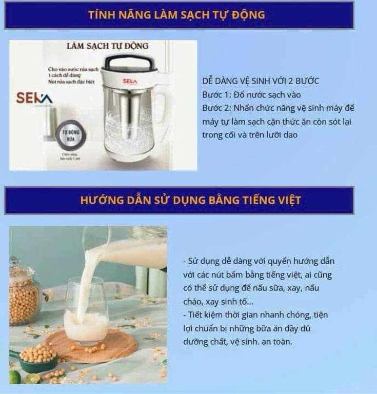 MÁY LÀM SỮA HẠT SEKA LM-D28 1.8L