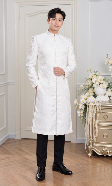ADN gấm trắng (S->XXL)