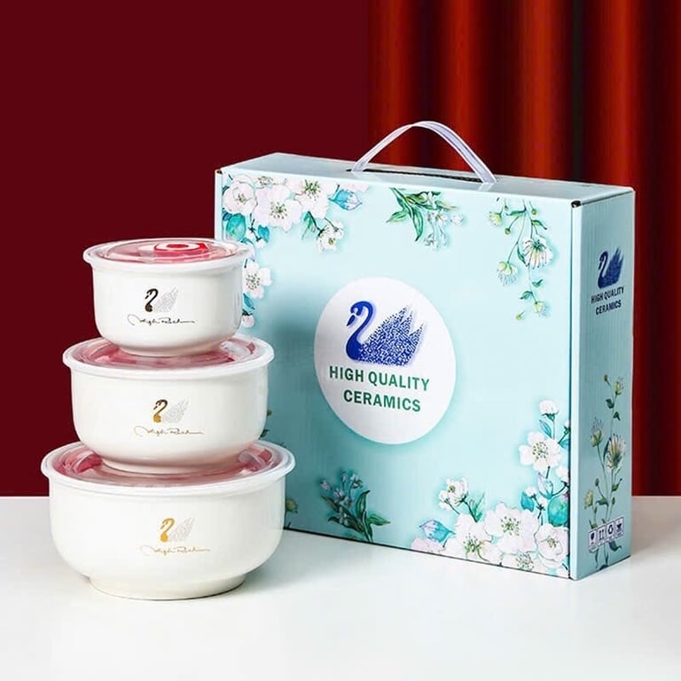 Bộ 3 bát sứ cao cấp