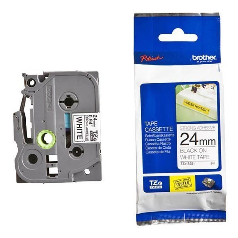 Giấy in nhãn Brother siêu dính TZE-S251 24mm