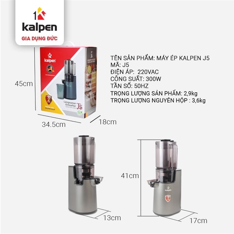 MÁY ÉP CHẬM KALPEN J5
