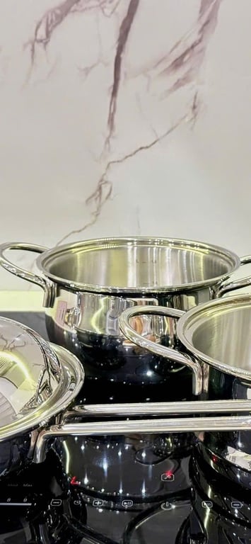 BỘ NỒI FIVESTAR BABY 3 MÓN – 3 LỚP ĐÚC LIỀN NGUYÊN KHỐI INOX 304