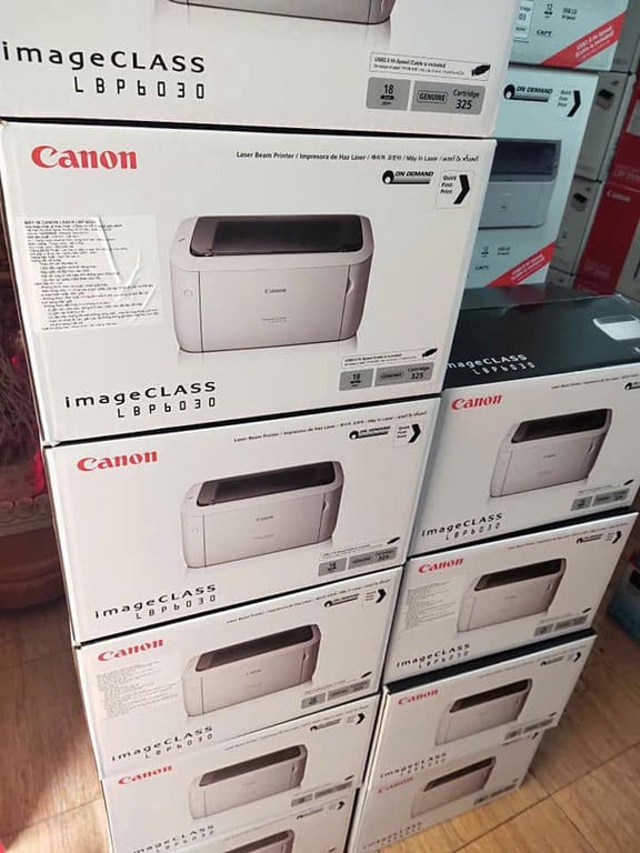 Máy In Laser Đơn Năng Trắng Đen Canon LBP 6030 (In, A4, USB) - Hàng Chính Hãng