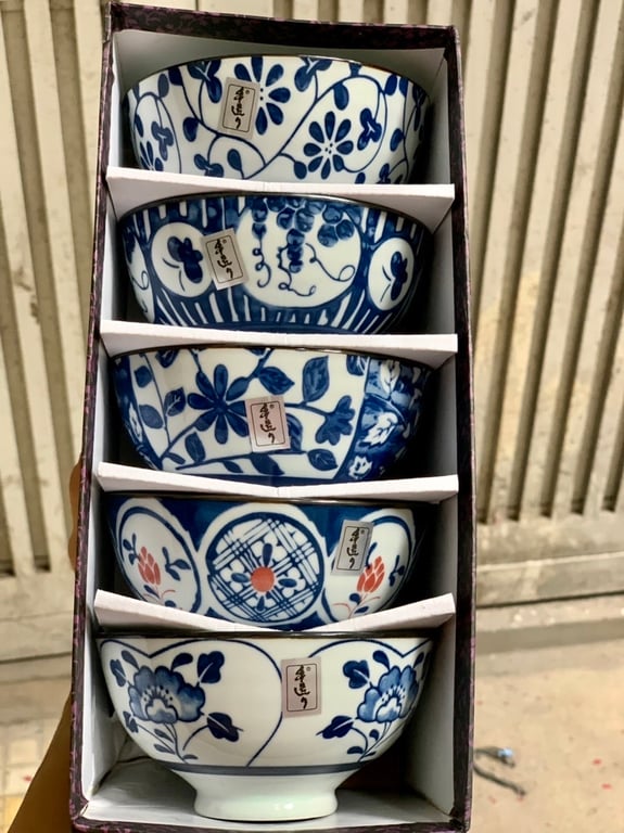 BỘ BÁT GỐM SỨ VẼ TAY NAGOYA CAO CẤP